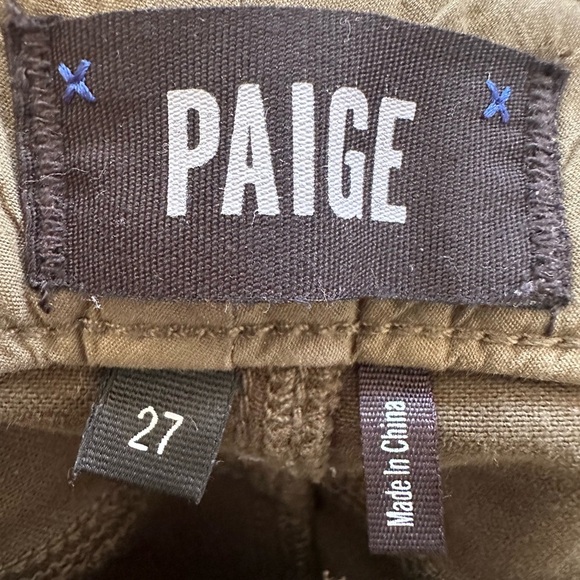 PAIGE Women's Daryn Zip Ankle Jeans-Olive Leaf - Picture 2 of 8